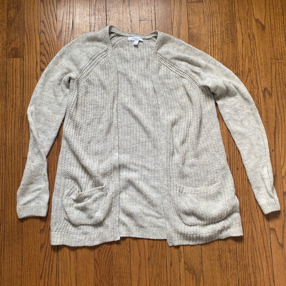 Piperlime gray knit cardigan